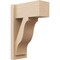Ekena Millwork 8-in W x 16-in D x 24-in H Funston Block Rough Cedar Woodgrain TimberThane Outlooker, Primed Tan OUTUR080X16X24FST44RCPR - alternate 1